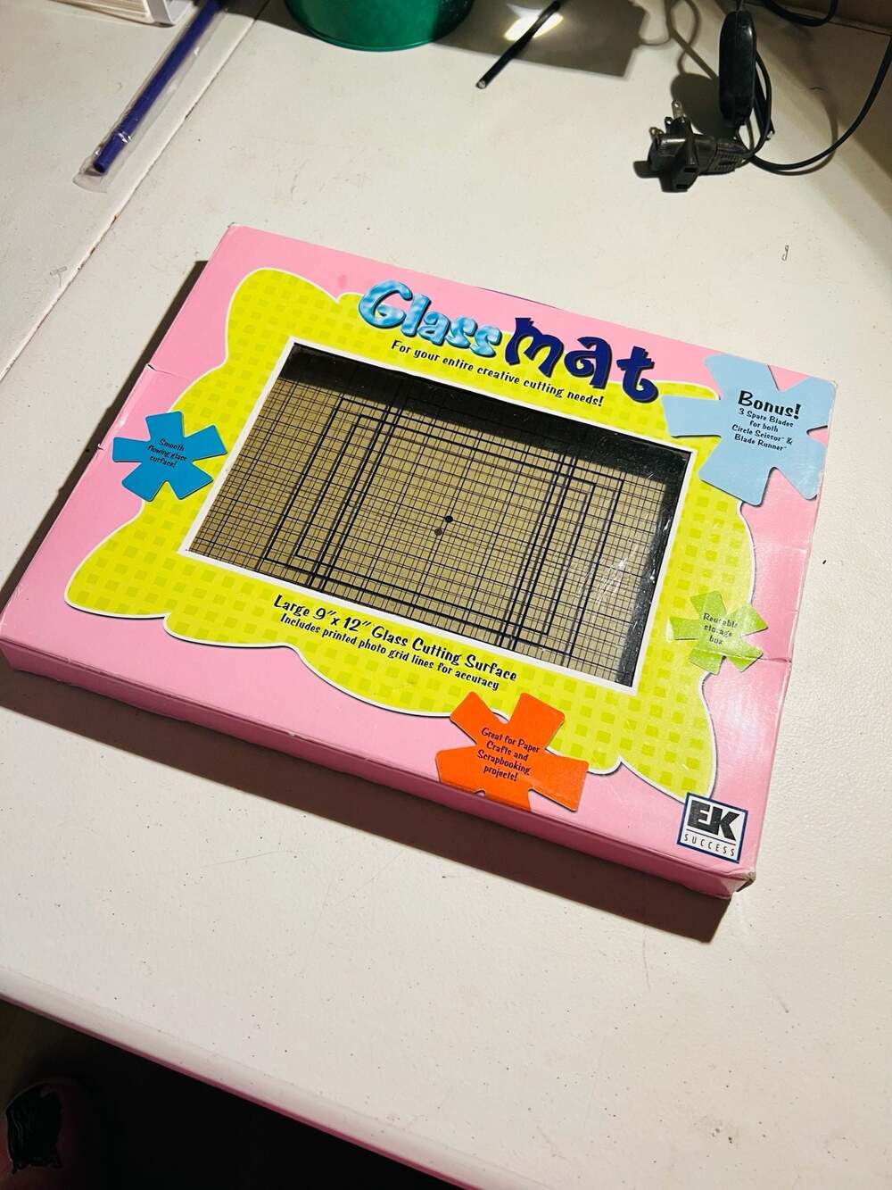 EK Success Glass Mat 9x12 Inch Craft Cutting Surface
